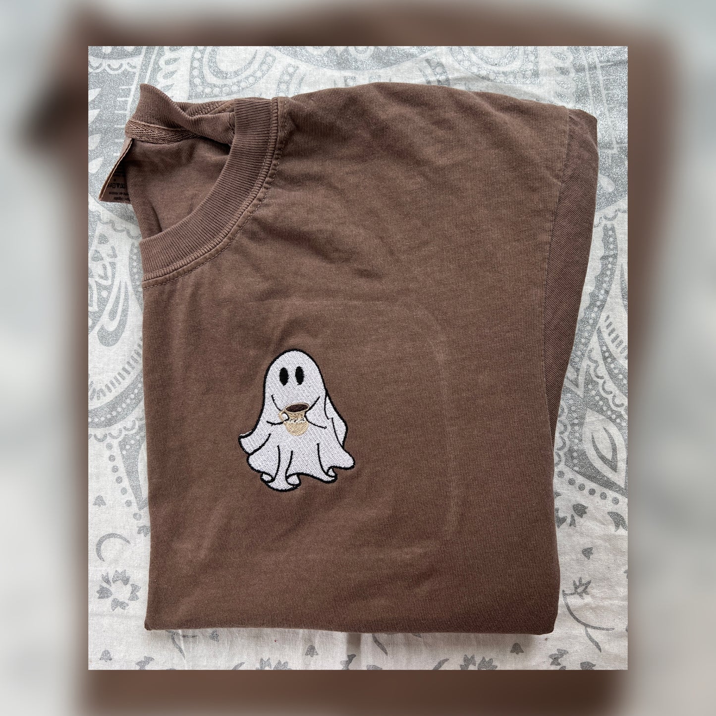 Ghost + coffee left chest
