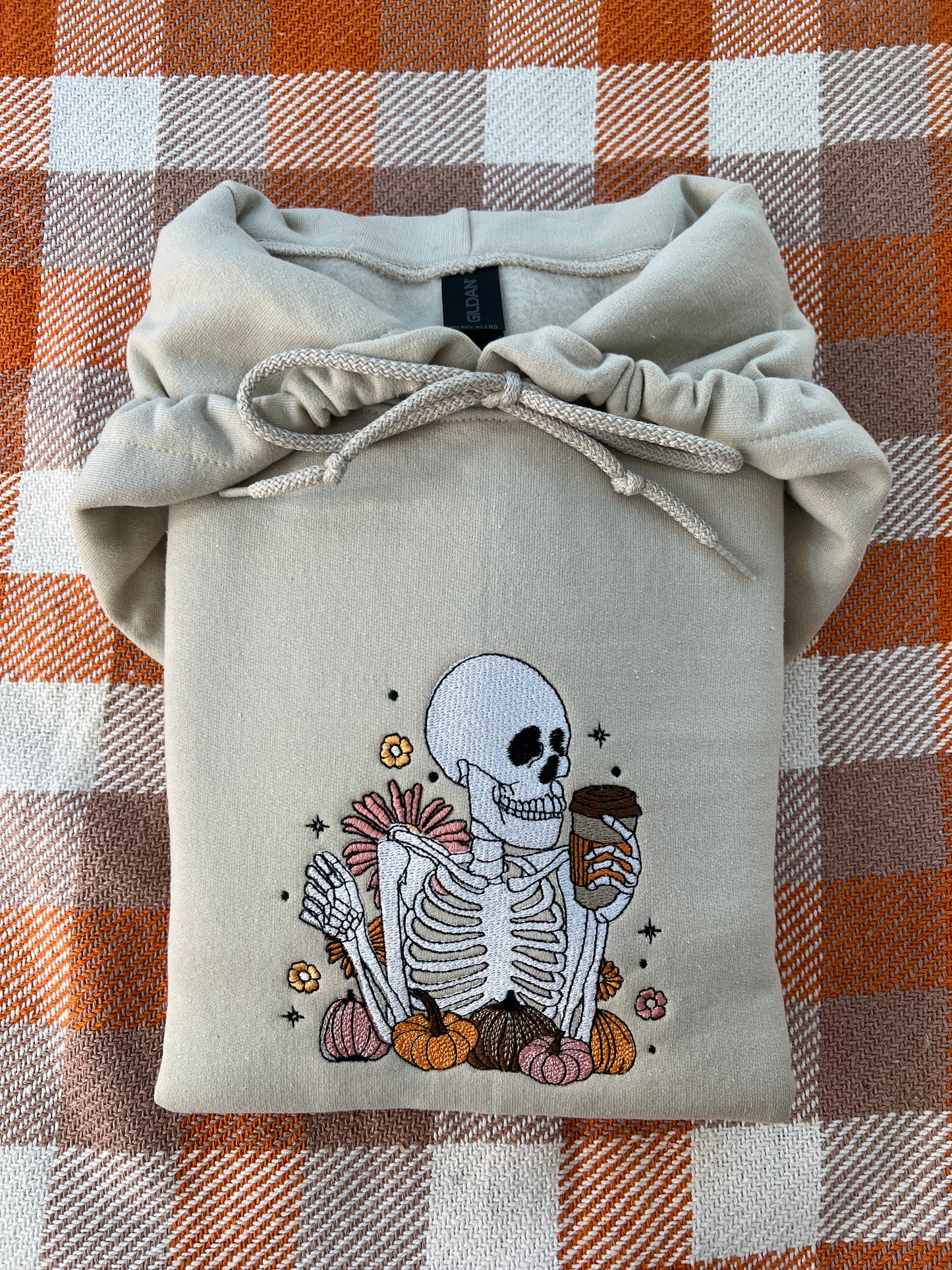 Skeleton enjoying fall