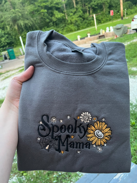Spooky mama w/ flowers