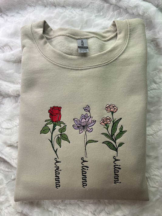 Birth Month flowers (up to 4 flowers)